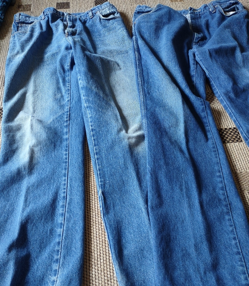 (Jm05)(2pair) 1Rustler,2Unknown,36x34Blue Jeans